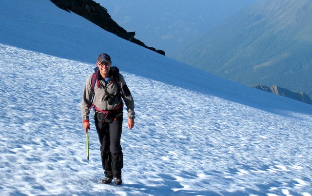 Machreich auf dem Weg zum Großglockner-Gipfel (3.798 Meter). | Foto: Wolfgang Machreich