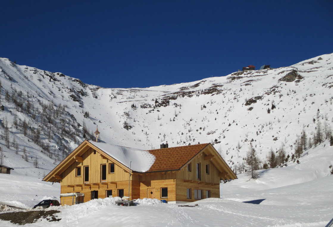 Die neue Wieserhütte im Seetal am Goldeck
