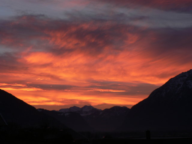 wir erwarten den Sonnenaufgang in nußdorf