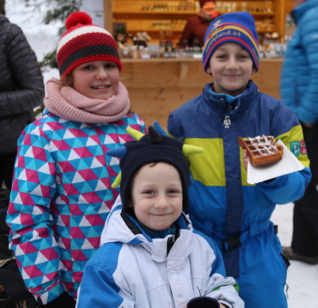 Gut gelaunt Lena, Michi und Thomas.