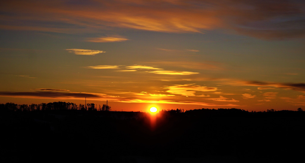 Ein Advent Sonnenaufgang Guten Morgen Weiz