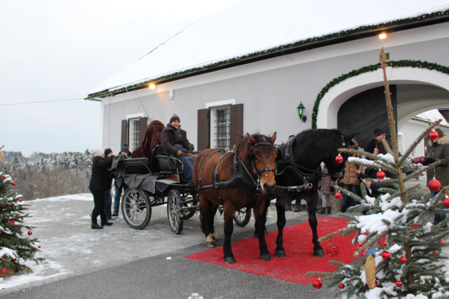 Klaus Fischl bot Pferdekutschenfahrten an. | Foto: Jopera