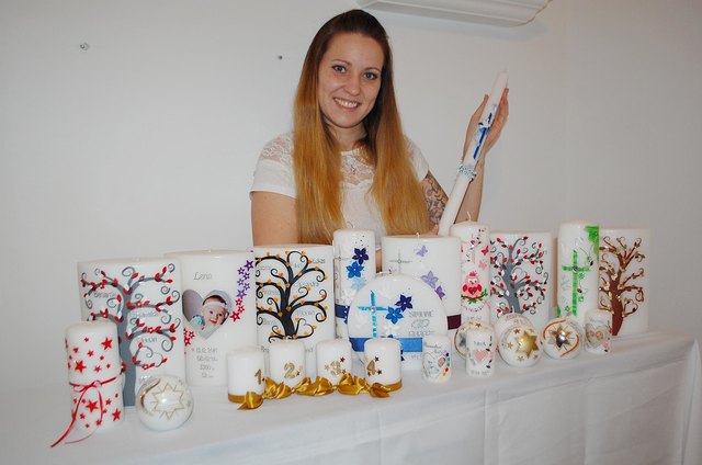 Kerzen mit Liebe gemacht gibt es bei Kerzendesignerin Silvia Weber (31) aus Wolfsberg so weit das Auge reicht. | Foto: Maritschnig
