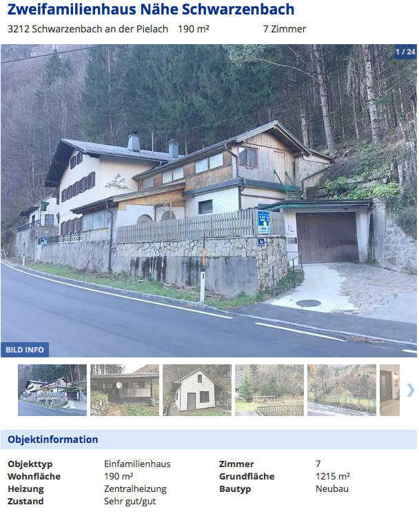 Objekt in Schwarzenbach: Günstig, aber abgelegen.