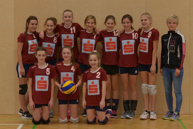 Das siegreiche Mädchenteam der Volleyball Schülerliga Salzburg Süd. | Foto: Lindebner