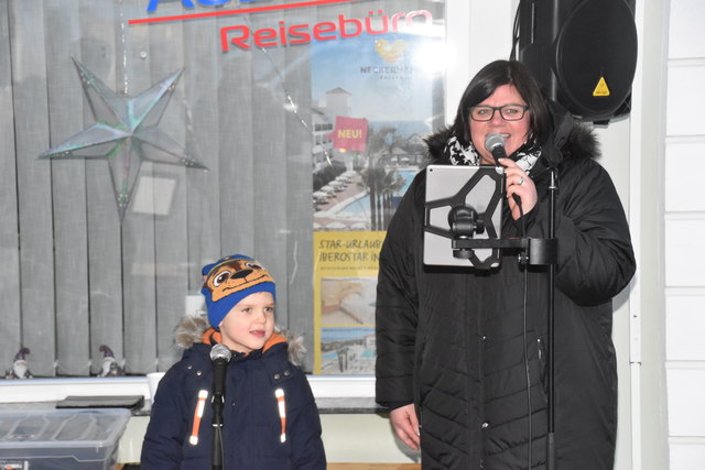 ... als auch mit Mama Michaela im Duett.