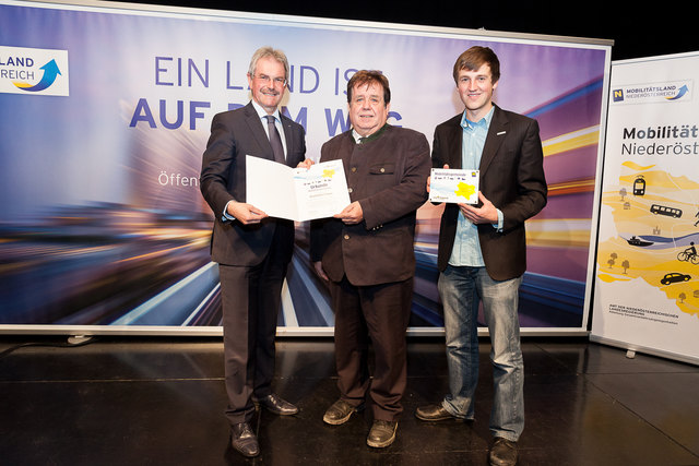 Landesrat Karl Wilfing, Stadtrat Franz Pfabigan, Martin Frank, MSc | Foto: Foto: Gabriela Koch