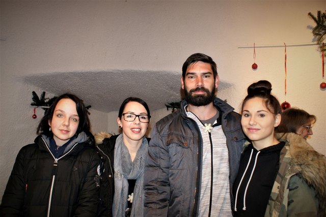Feierten mit: Lavinia, Katrin, Michael und Leandra (v.l.)