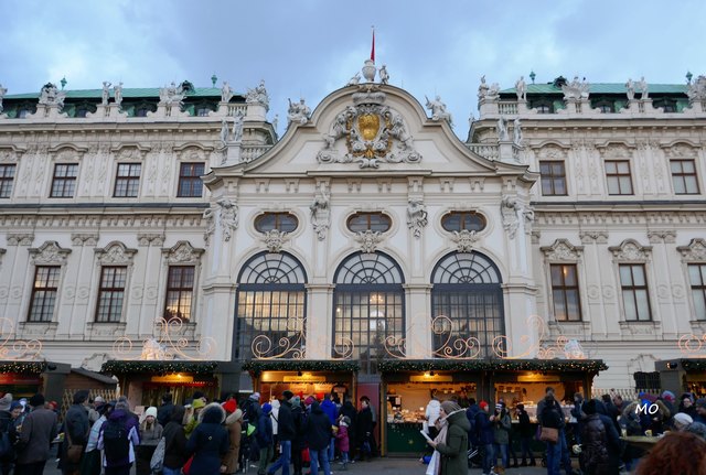 Weihnachtsmarkt, Belvedere, Schlossgarten, Wien