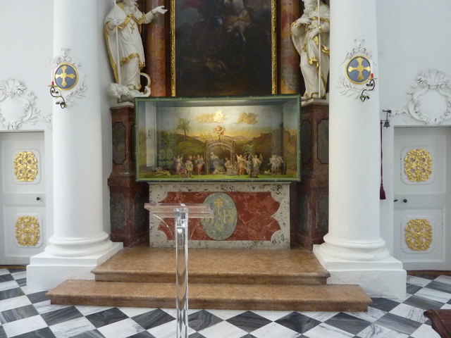 Die Weihnachtskrippe in der Georgskapelle. | Foto: Tiroler Landtag