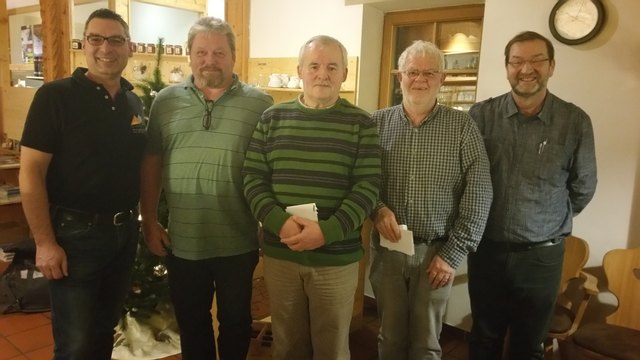 V. l.: Mitorganisator Franz Schraml jun., Erwin Schwendinger, Karl Haselböck, Otmar Maier, Organisator Gerhard Wenny