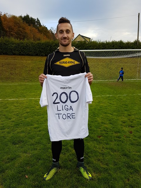 Miran Bencik feierte seine 200 Tore für den FC Minihof-Liebau. | Foto: FC Minihof-Liebau