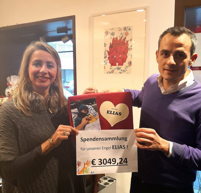 In den letzten Wochen wurde in allen Filialen der Bäckerei Taumberger für Elias (Freibad-Unfall) gesammelt. Über 3.000 Euro konnten der Familie des Buben übermittelt werden | Foto: KK