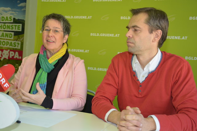 „Wir werden einsparen müssen, aber nicht weniger leidenschaftlich unsere Arbeit machen“, kündigt das Grüne Spitzen-Duo Regina Petrik und Wolfgang Spitzmüller an.