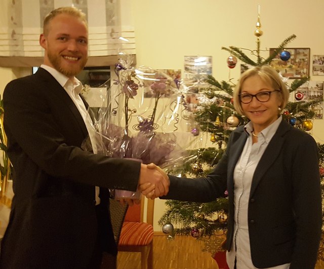 Michael Spitzwieser übernimmt den Vorsitz der Volkshilfe in Braunau von Gabriele Stelzl. | Foto: Volkshilfe