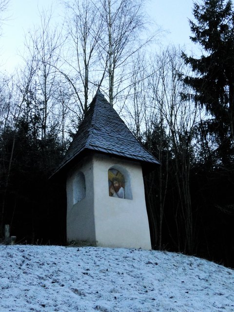 unten an der Straße steht diese Marterl