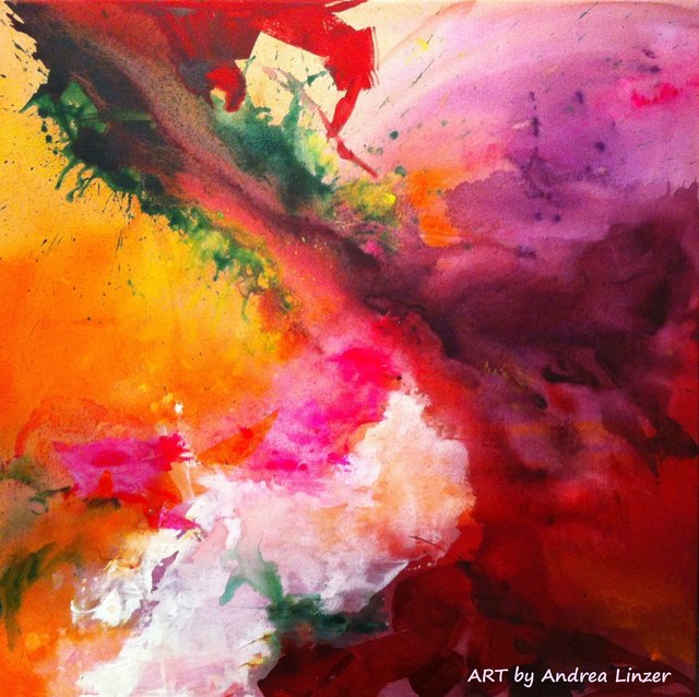 PURE EMOTION 70x70cm, Acryl auf Leinwand, ART by Andrea Linzer