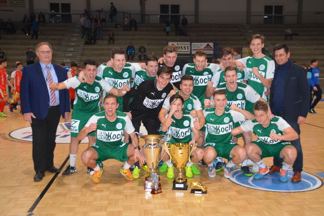 Im Vorjahr jubelten die Mattersburg Amateure über den Hallentitel.