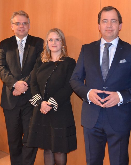 Vizepräsident Bernhard Fink, Elisa Florina Ozegovic und Gernot Murko | Foto: KK