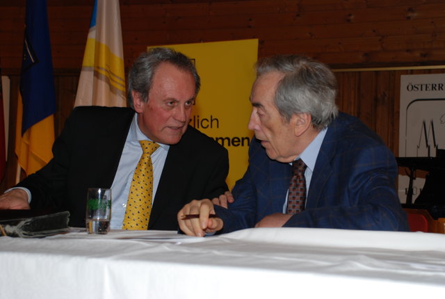 Außenminister Alois Mock mit Präsident Josef Höchtl | Foto: privat
