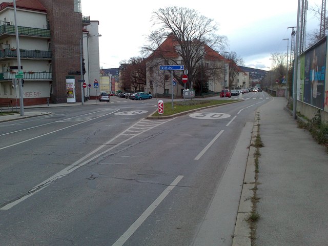 Übergang Karlingergasse in die Cumberlandstraße