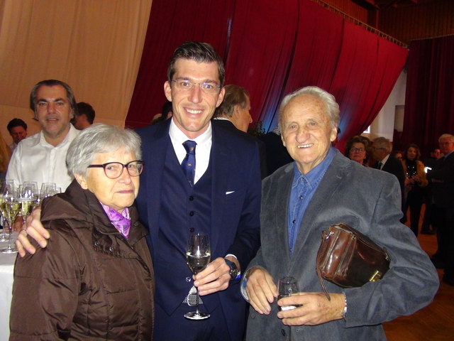 Bgm. Peter Stradner konnte beim Neujahrskonzert auch Römerdorfbürgermeister Franz Trampusch samt Gattin begrüßen.