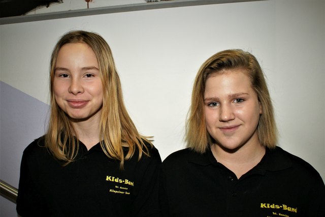 Jaqueline und Sophia freuten sich auf ihren Auftritt