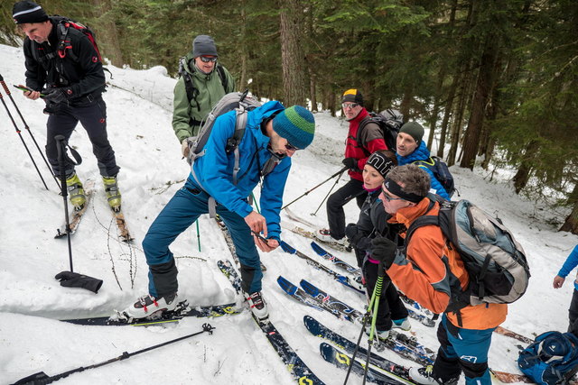 Auf der Strecke wurden die wichtigsten Dinge geklärt. | Foto: Alpenverein Grieskirchen