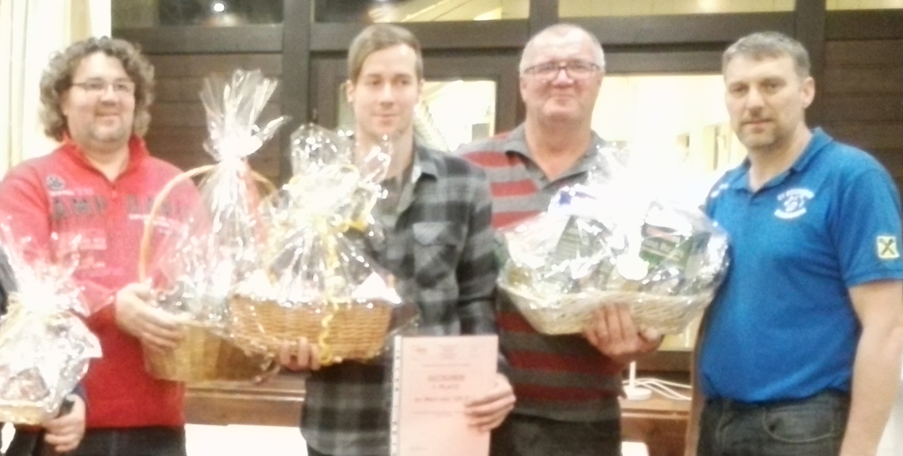 Horst, Andreas und Bruno Prislan mit Hannes Pilgram (v.li.)