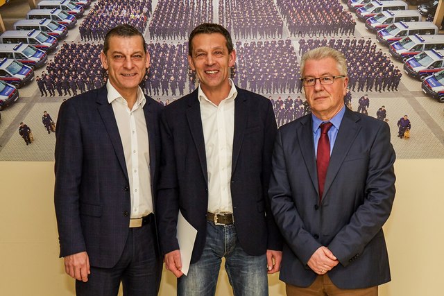 Landespolizeidirektor Helmut Tomac, Chefinspektor Andreas Wurm und LKA-Leiter Walter Pupp (v.l.). | Foto: LPD Tirol