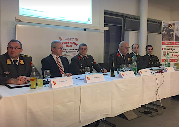 Kommandant Karl Huber von der Feuerwehr Langenlois informierte über die Bilanz 2017.