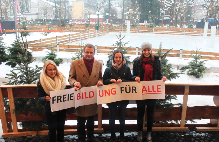 Die „Junge Generation der SPÖ Bad Ischl“ mit Bürgermeister Hannes Heide.