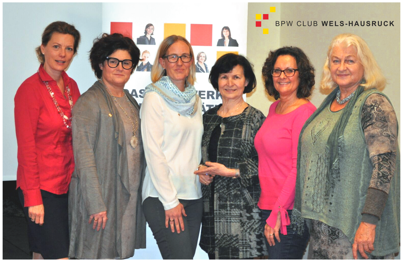 v.l.n.r. Mag. Cornelia Pessenlehner (Past-Präsidentin), Ingrid Rochelt, Romina Holzmann-Schöpf MA, Hedwig Aschl, Gabriele Zehetner, Dr. Johanna Reichel