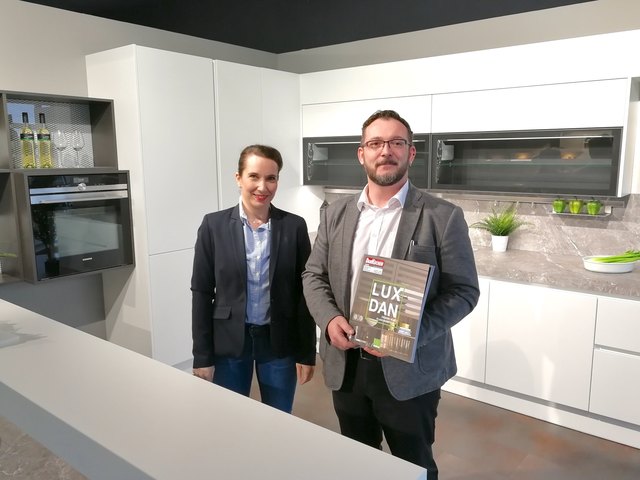 Miriam Heindl und Stefan Matschiner verwirklichen Ihre Küchenträume im DAN Küchenstudio Krems.