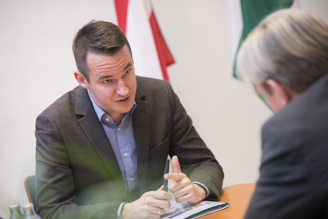 Im Interview: FPÖ-Klubobmann Stefan Hermann, neu im steirischen Landtag.
