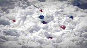 Boccia spielen im Schnee