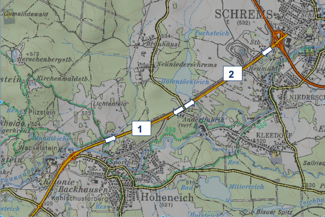 Heuer soll noch der erste von zwei Teilen des 4-spurigen Ausbaues der B 41 bei Hohneich erfolgen.