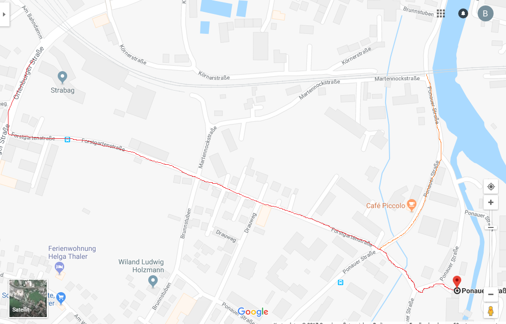 Exakter Lageplan