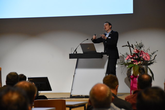 Rene Staudacher von der Tiroler Landesstelle für Brandverhütung sprach über die Wichtigkeit des Brandschutzes in der Planungsphase.