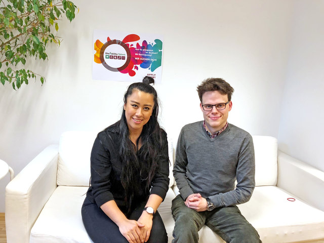 Alice Hu und Daniel Schörghofer arbeiten bei "myAbility" in Margareten.