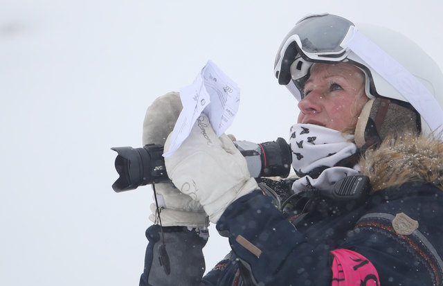 Renate Götschl ist als Expertin im Einsatz. Foto: GEPA pictures/Pranter