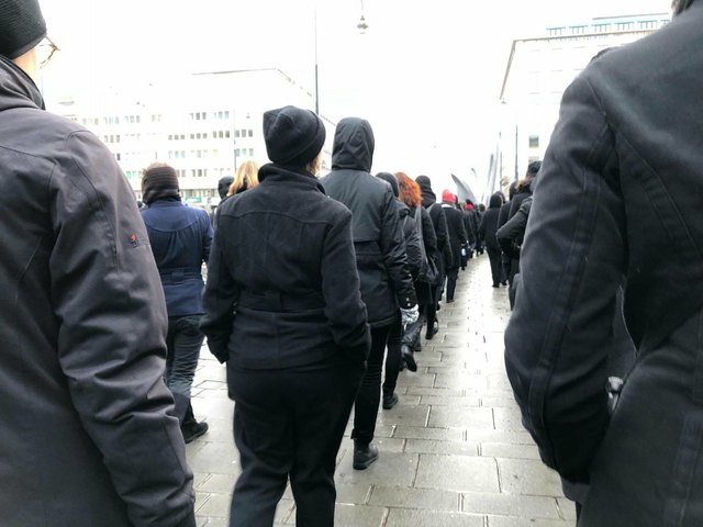 Die Burschenschaft Hysteria lud zum gemeinsamen Marsch gegen das Patriarchat. | Foto: Theresa Aigner