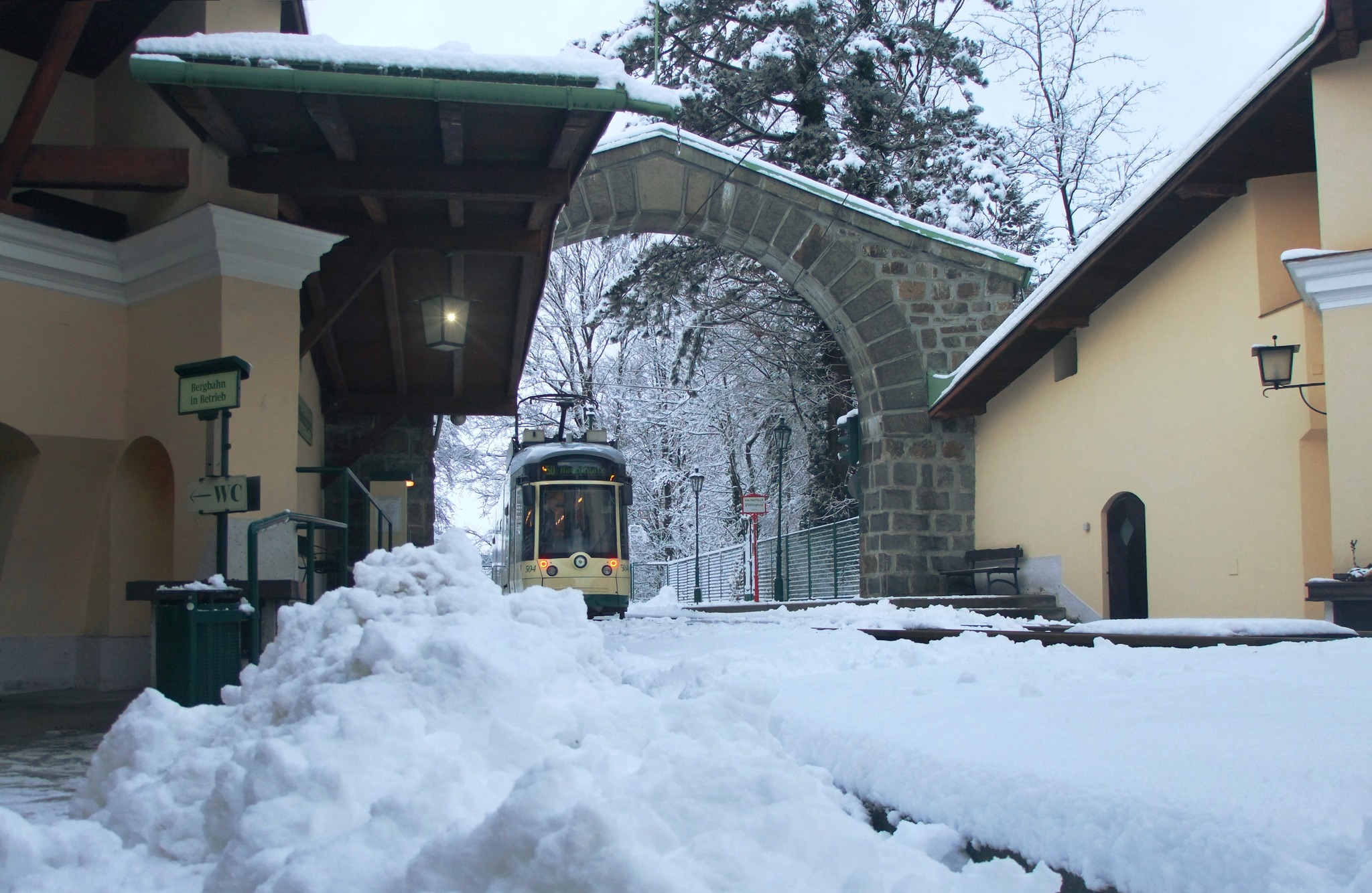 Bergstation der Pöstlingbergbahn - Linz