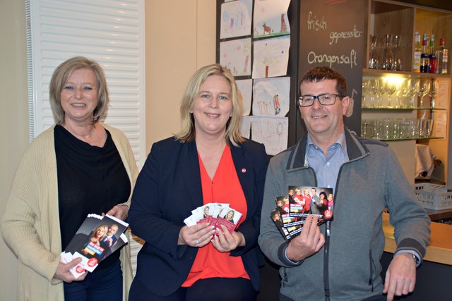 Annemarie Mitterlehner, Elvira Schmidt und SP-Bezirkschef Albert Pitterle fordern mehr Gerechtigkeit für Frauen in NÖ.