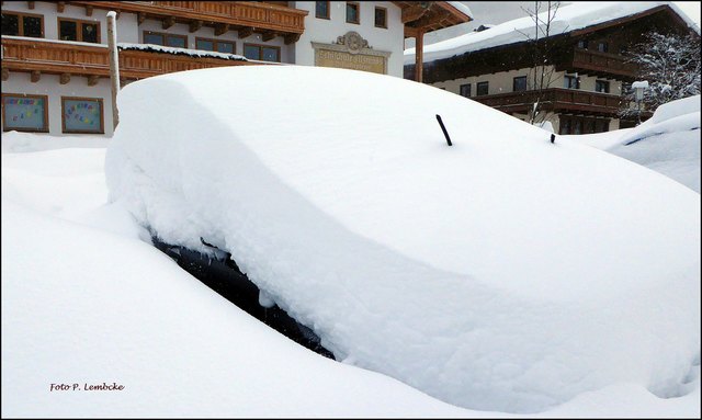heute ist noch mehr Schnee dazu gekommen.