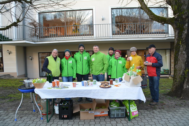 Die Grünen am Bauernmarkt in Purgstall an der Erlauf.