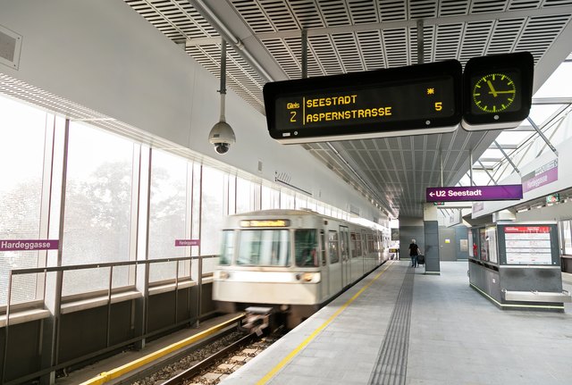 In der Station Hardeggasse der Linie U2 wurde das System getestet. | Foto: Manfred Helmer