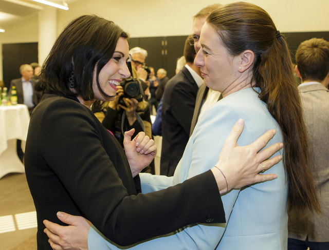 (c) 2018 - Politik, Landtagswahl 2018, ÖVP, Zukunftsgespräch Klagenfurt. - Bild zeigt: Kandidaten und Besucher