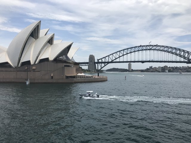 Das Opera House, Wahrzeichen der Stadt Syndey.