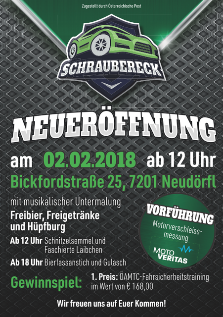 Schraubereck Mietwerkstatt Eröffnungsangebot